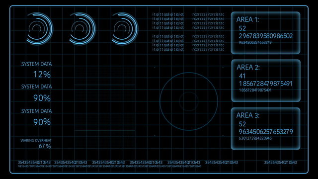 Motion infographic futuristic glow concept