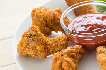fried crispy chicken