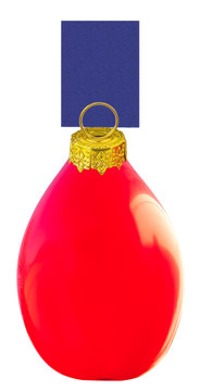 porte-nom sur ballon marqueur de place sur table de No&euml;l