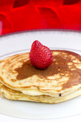 Pancakes with strawberry