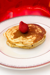 Pancakes with strawberry