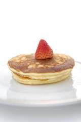 Pancakes with strawberry