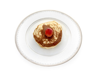 Pancakes with strawberry