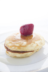 Pancakes with strawberry