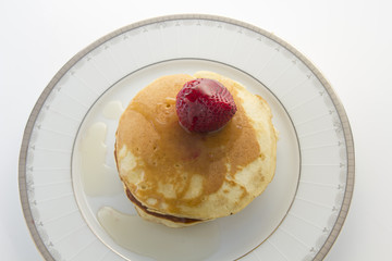 Pancakes with strawberry