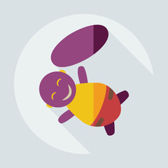 Flat modern design with shadow icons children