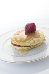 Pancakes with strawberry