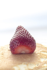 Fototapeta na wymiar Pancakes with strawberry