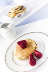 Pancakes with strawberry