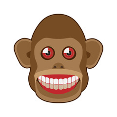 Vintage mechanical cymbal-banging monkey toy head