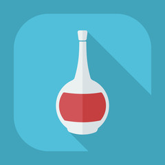 Flat modern design with shadow icons beverage