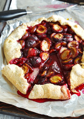 Plum galette