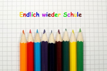 Schule Buntstifte
