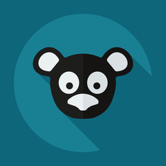 Flat modern design with shadow icons pandas