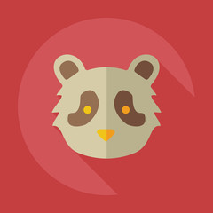 Flat modern design with shadow icons pandas