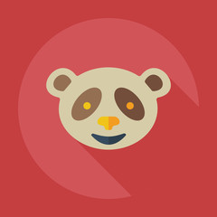Flat modern design with shadow icons pandas