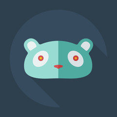 Flat modern design with shadow icons pandas