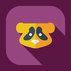 Fototapeta premium Flat modern design with shadow icons pandas