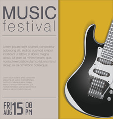 Naklejka premium music concert poster