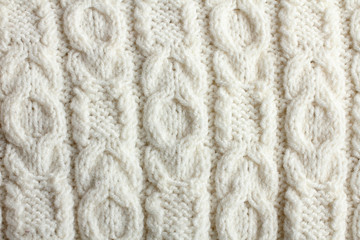 beautiful warm sweater closeup