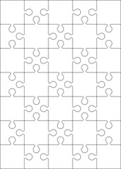 35 Jigsaw puzzle blank template or cutting guidelines : 5:7 ratio