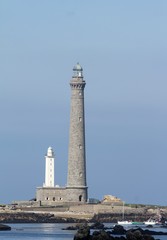 Fototapeta na wymiar Le phare de l'île vierge et la côte rocheuse, Plouguerneau,Lilia,bretagne,finistère