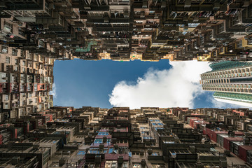 Old apartment in Hong Kong city (Kow loon side)