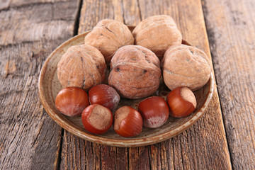 walnut and hazelnut