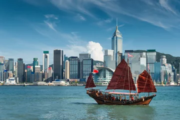 Foto op Plexiglas Hong Kong harbour © weerasak