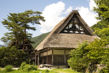 Historic village of Shirakawago in Japan is famous for the Gassho style architecture and is a UNESCO World Heritage Site.