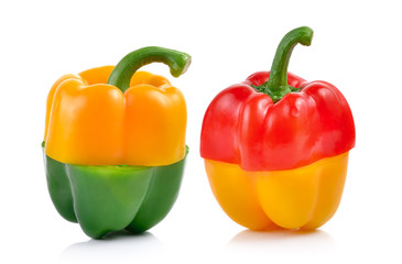  pepper on white background