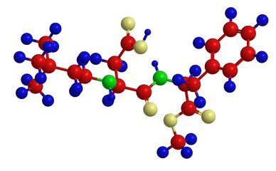 Molecular structure of neotame