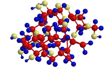 Molecular structure of steviol glycoside (Stevioside)