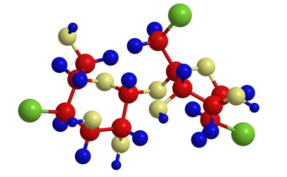 Molecular structure of sucralose (E955)