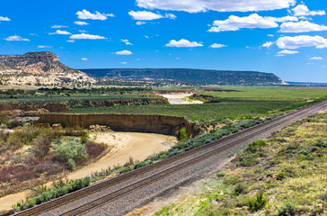 Obraz premium U.S.A. New Mexico, landscapes from the Route 66 between Gallup and Arizona