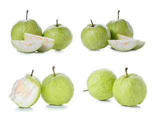 Fresh guava isolated on a white background