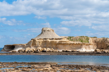 Xwejni Bay near Marsalforn, Gozo, Malta