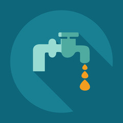 Flat modern design with shadow icons tap