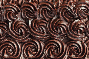 Chocolate cream swirls background