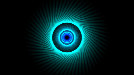 Abstract Rings Illustration - Blue