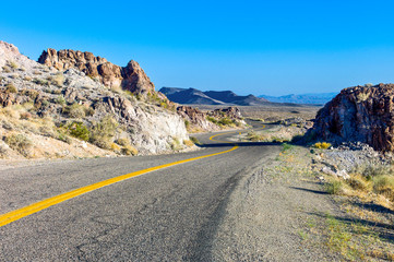 U.S.A. Arizona, the Route 66 towards the California border
