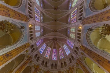 Fototapeten The ceiling of Chartres Cathedral a world heritage site  © maartenhoek