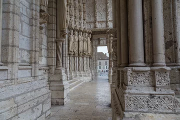 Fototapeten Side entrance of Chartres Cathedral a world heritage site  © maartenhoek