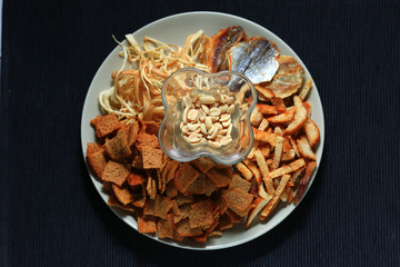 beer snacks served in the restaurant