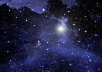 Fototapeta premium galaxy in a free space
