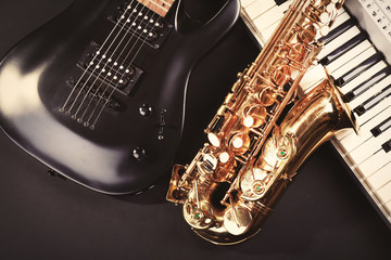 Obraz premium Musical instruments, closeup
