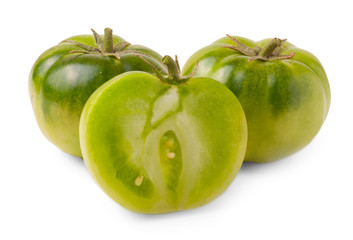 Green Tomato and slice
