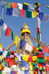 Stupa Swayambhunath in the Kathmandu, Nepal