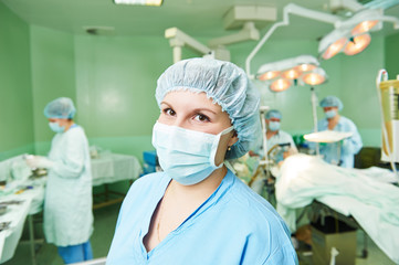 surgery nurse at operation