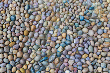 Beach pebble background